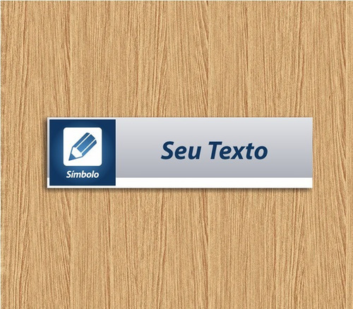 Placa De Setor Identificação Sala Departamento Personalizada