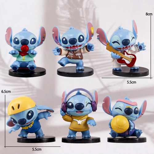 Juego De 6 Figuras De Moda Con Puntadas, Modelos Coleccionab
