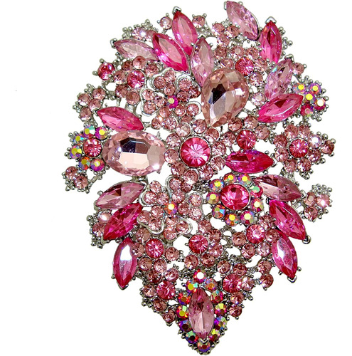 Ttjewelry Estilo Clásico Cristal Rhinestone Gotas Flor Art N