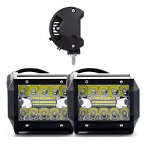 Comprar Kit X2 Faro Led Auxiliar 60w 20 Led Spot Flood 4x4 12v\u002F24v 
