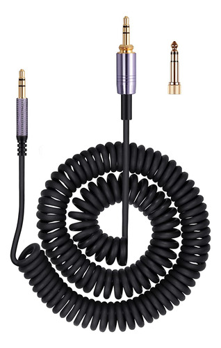 Cable De Audio En Espiral Solo3 De Repuesto Para Auricu...