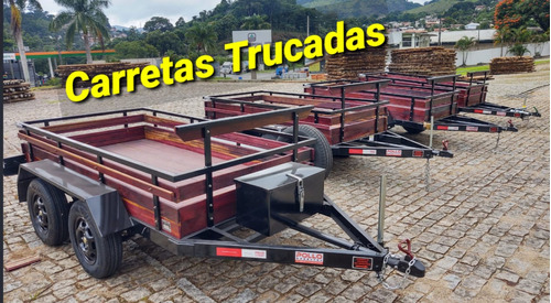 Reboque Carretinha Trucada Com Sistema De Freio Inercial