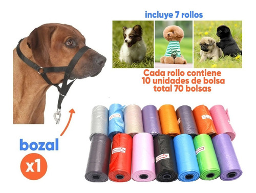 Bozal Collar Pretal Perro Halti Adiestramiento Seguridad Lxl