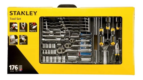 Juego Herramientas Tubos Stanley Stmt74290 176 Pz Maletín
