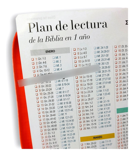 Biblia Compacta Legra Gde 11pts Naranja Indice Y Cierre