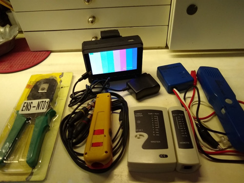 Imagen 2 de 10 de Monitor Cctv Ponchadora Impacto Tester Pollo