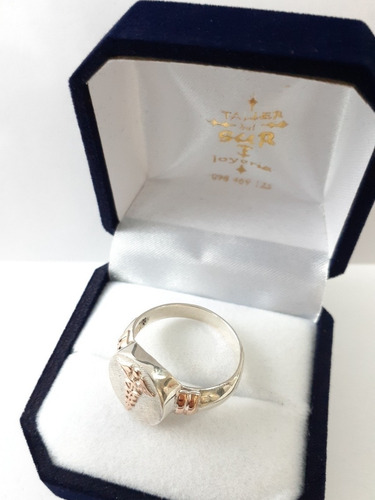 Anillo Profesion Oficio Medicina-doctor- Medico Plata Y Oro