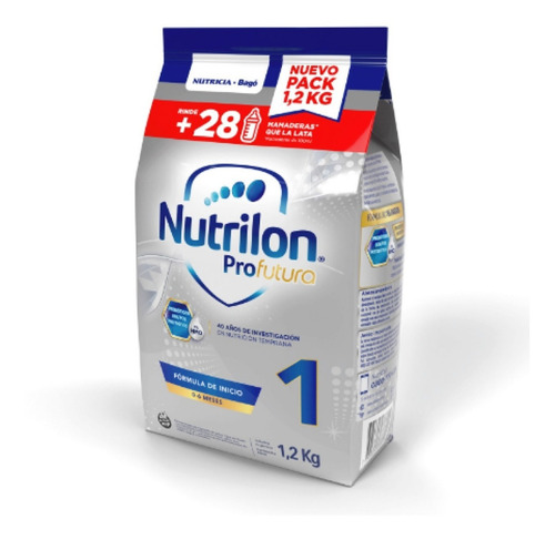Imagen 2 de 6 de Leche Nutrilon Profutura 1 Pouch 1.2kg (bulto X 10u)