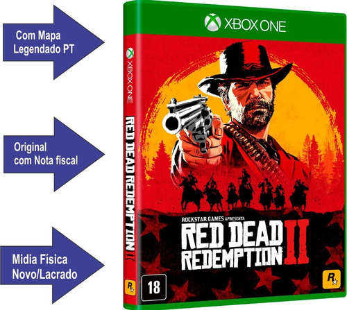 Red Dead Redemption 2 Xbox One - Jogo Mídia Física Lacrado