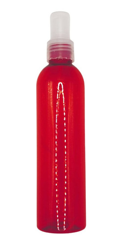 12 Envases Botella 250 Ml Rojo Con Atomizador Spray