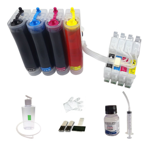 Bulk Ink Para Epson C63 C83 Cx3500 Cx4500 + Tinta Pigmentada