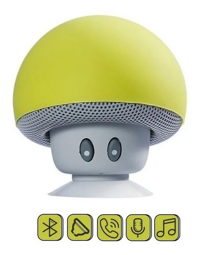 Mini Bocina Bluetooth Recargable Estilo Hongo Portátil Pop