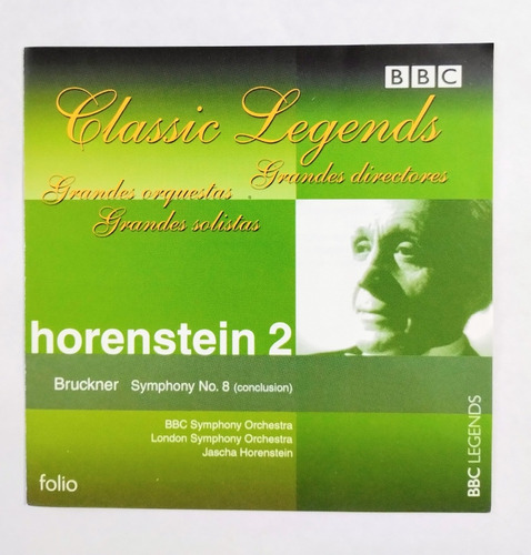 Música Clásica Cd Nuevo Horenstein 2 Symphony N' 8 B B C