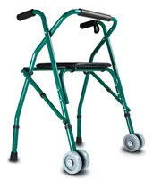 Comprar Andador Ortopedico Reforzado Plegable Con Asiento 2 Ruedas