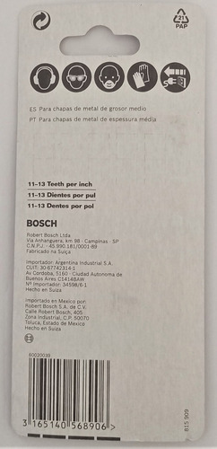 Hojas Para Sierra Caladora Marca Bosch T118b