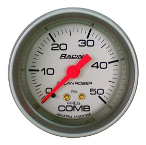 Reloj Presión De Combustible Plata Orlan Rober 313 P 50
