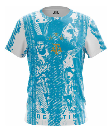 Remera Deportiva Argentina Campeon Cax-0935 Artemix