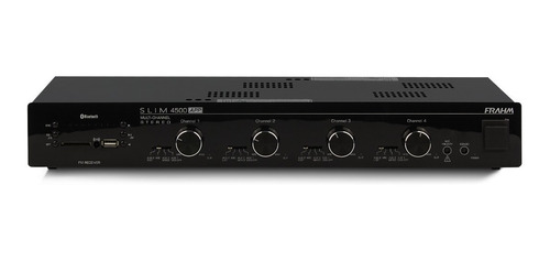 Amplificador Frahm Slim 4500app Multichannel 4x120w Bivolt