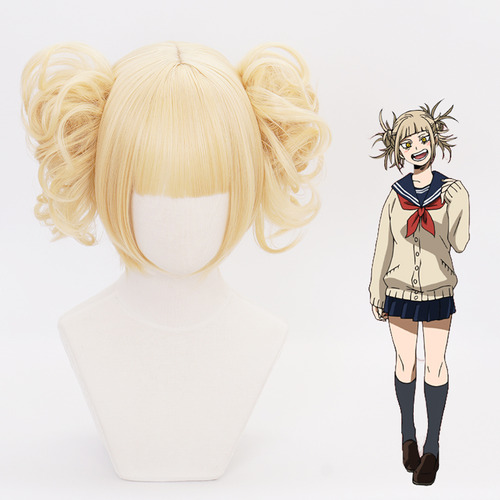 Brinquedo Perrque Cosplay 30cm, Curto Bege, My Hero Academia