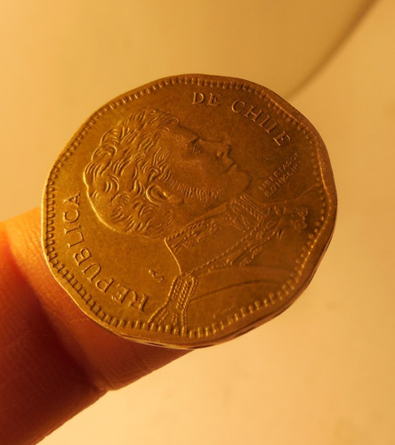 Moneda 50 Pesos. Republica De Chiie 