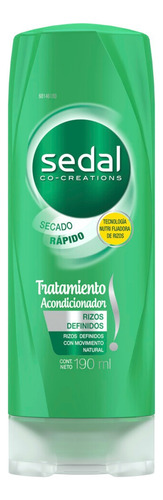 Acondicionador Sedal Co-Creations Rizos Definidos en botella de 190mL por 1 unidad