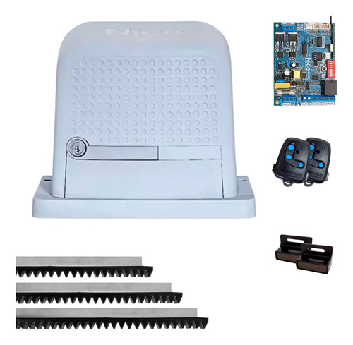 Kit Motor De Portão Eletrônico Light 600 Std Peccinin Nice Frequência 60 Hz 220v