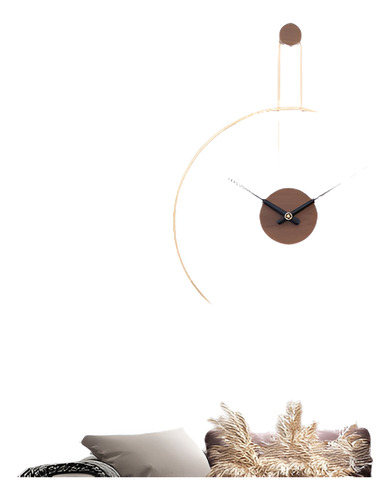 Reloj De Pared Decorativo Sala Estar Living Elegante 73x55cm