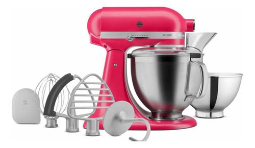 Batedeira Stand Mixer Artisan 4,8l Hibiscus 127v Kitchenaid Rosa 50-60hz