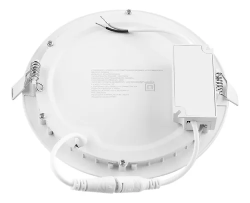 Panel Led Empotrar Circular 760 Lúmenes 12w Luz Cálida Dairu
