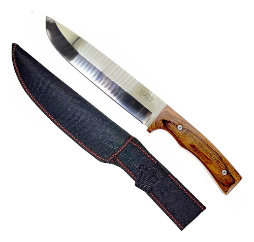 Faca Esportiva Inteiriça Xingu Full Tang Aço Inox Grande