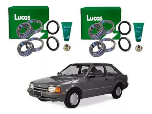 Kit Rolamento Roda Dianteira 2 Lado Escort Hobby 93 94 95 96