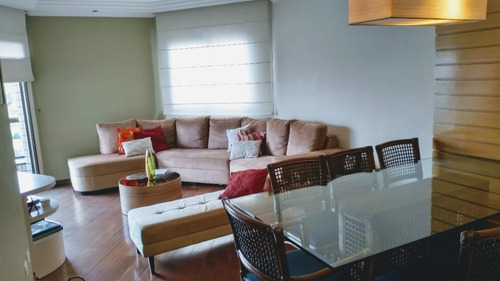 Belíssimo Apartamento Todo Planejado Com 104m², 3 Dormitórios, Sendo 1 Suíte, Andar Alto, Face Norte - Ap0230
