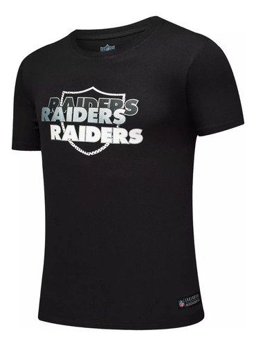 Polera Nfl Raiders Color Negro // Producto 100% Original