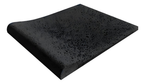 Baldosa De Concreto Borde Ballena Negro (piscina) 50 X 50