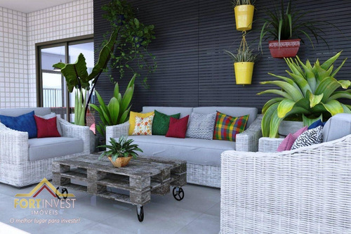 Imagem 14 de 25 de Apartamento Com 2 Dormitórios, Lazer Completo À Venda, 72 M² Por R$ 395.000 - Canto Do Forte - Praia Grande/sp - Ap4843