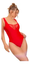 Comprar Malla Entera Lisa Con Detalles De Tul 2286 Yamiel