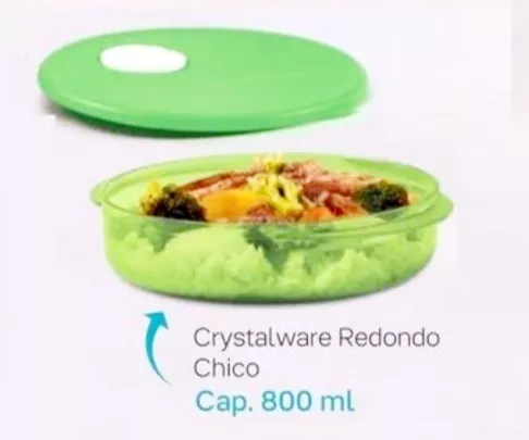 Contenedor redondo con tapa para microondas – Tupperware MX