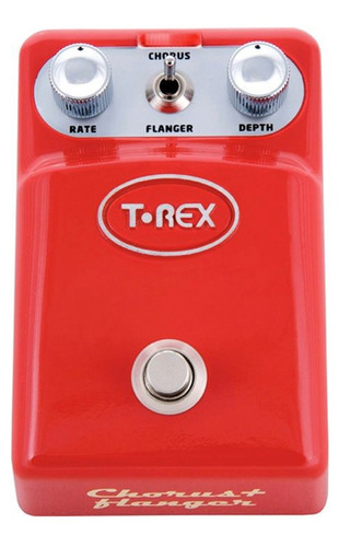 Pedal Efecto Guitarra Electrica T-rex Tonebug Chorus Flanger Color Rojo