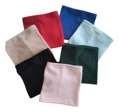 Cuello Gorro Polar Liso Para Niños Azul Unico