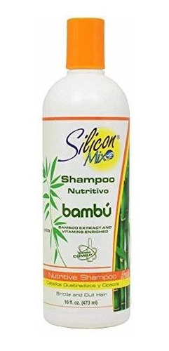 Champú Nutritivo De Extracto De Bambú Mezcla De Silicona De 