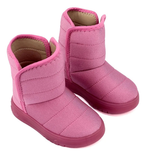 Botas Bebe Molekinha Abrigada Botita Abrojo Niñas 20 Al 25