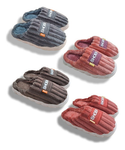 Pantufla,zapatilla D/casa Felpa Con Chiporro, Modelos Varios