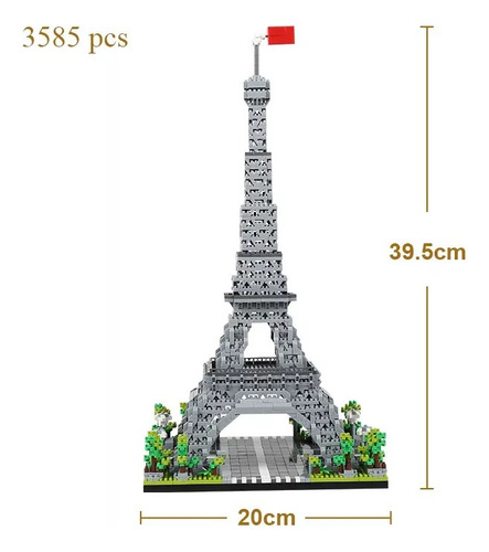 Mini Bloques Torre Eiffel Knew Built Nuevo