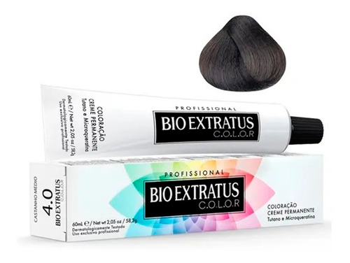 Bio Extratus Coloração 4.0 Castanho Médio 60ml