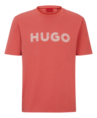 Playera Hugo Para Hombre Regular Fit Con Logotipo