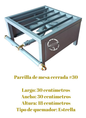 1 Parrilla De Mesa De 1 Quemador Uso Rudo Gas Estufa