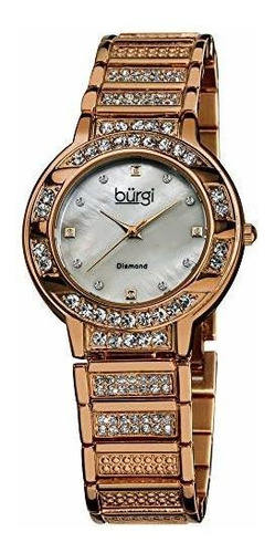 Reloj Mujer Con Diamantes Y Madreperla - Bur067