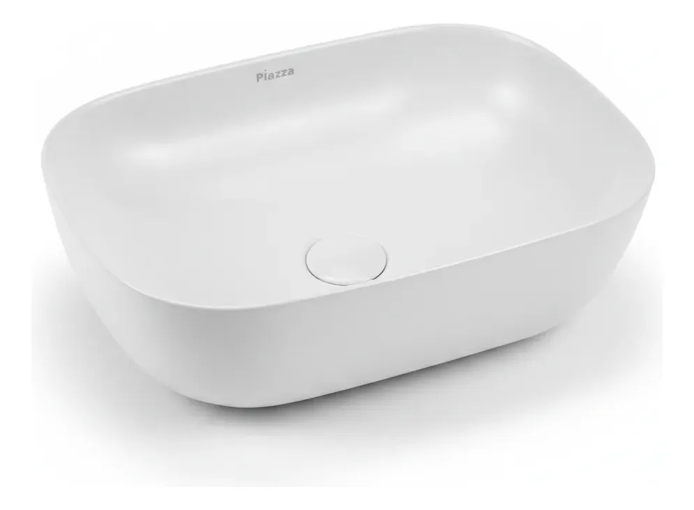Bacha de Apoyo Piazza A426- 455 x 320 x 140mm - Lavamanos Baño Lavatorio Porcelana Blanca