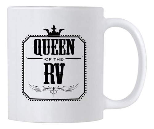 Taza De Cerámica Casitika Queen Of The Rv De 325 Ml. Artícul