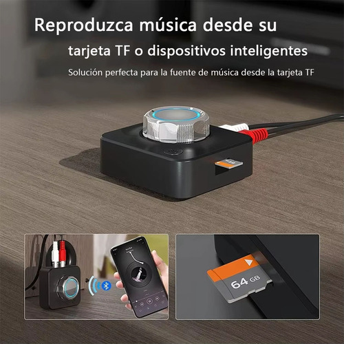 Receptor Audio Estéreo Bluetooth 5.0 3d C/toma Aux De 3.5mm